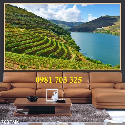 Tranh gạch phong cảnh trang trí tường