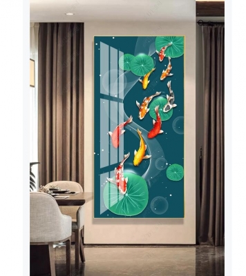 Tranh 3D- Tranh gạch cá chép