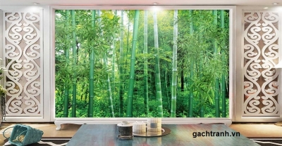 gạch tranh 3d tre trúc
