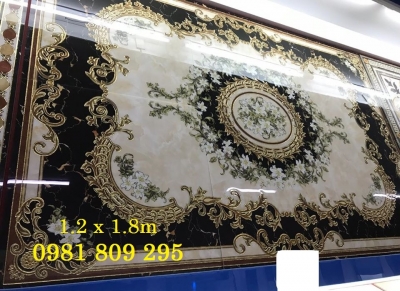 Thảm gạch trang trí nền phòng khách