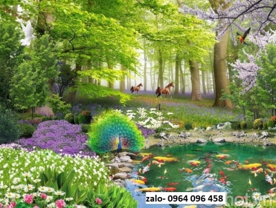 Tranh gạch 3d ốp tường tranh phong cảnh đồng quê - SXC3