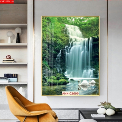 Tranh gạch 3d phong cảnh khổ đứng - NBV43
