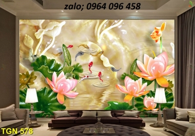 Tranh ngọc 3d - tranh gạch 3d ngọc - 71QP