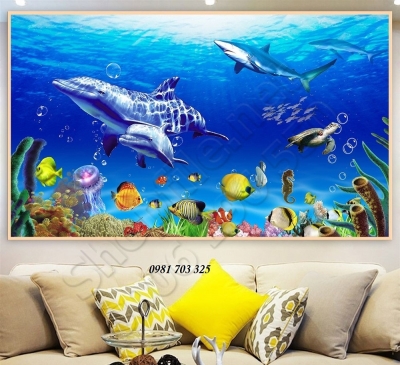 Tranh gạch men 3D trang trí phòng