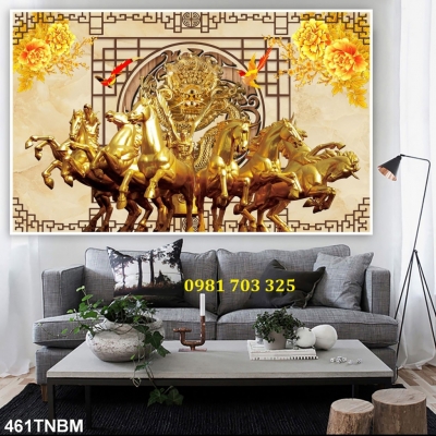 Tranh ngựa ốp tường, gạch tranh