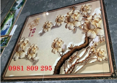 Tranh gạch men , gạch 3d hoa ngọc