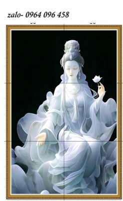 Tranh gạch 3d ốp tường phật phòng thờ - HNM89