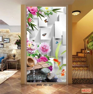 Tranh gạch khổ đứng ốp tường