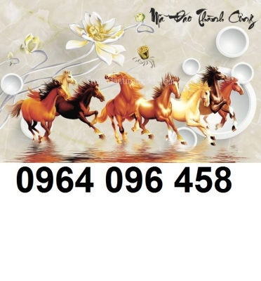 Tranh gạch 3d mã đáo thành công - 744CM