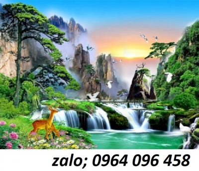 1000 mẫu tranh gạch 3d phong thủy - GVBC44