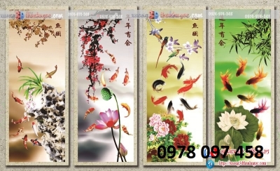 Phòng khách đep ốp tranh gạch men