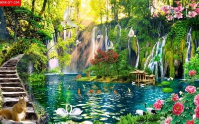 Tranh gạch 3d phong cảnh đồng quê - FCX2