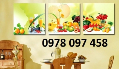 Tranh dán tường phòng ăn