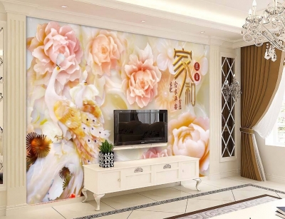 Tranh gạch 3d trang trí phòng khách 123ZP