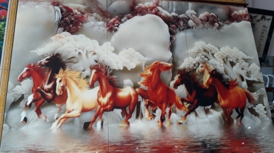 Tranh gạch 3d mã đáo thành công - SMBV4