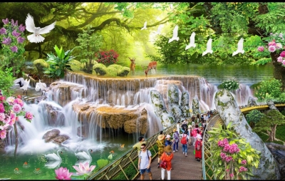 Tranh gạch phong cảnh hữu tìnhh