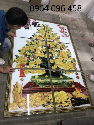 tranh dán tường kim tuyến - D67