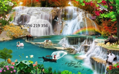 Tranh Phong cảnh thiên nhiên giao hòa- Tranh dán tường