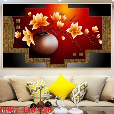 Gạch tranh bình hoa lục bình HP9722