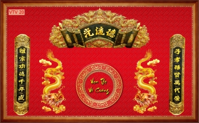 Tranh phòng thờ - gạch tranh 3D