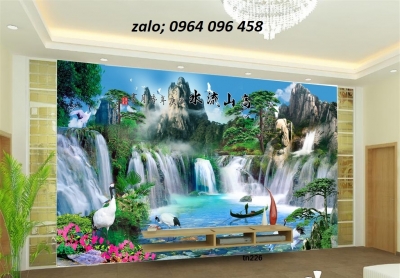 Tranh phong cảnh - tranh gạch 3d phong cảnh - 654DP
