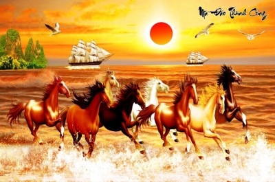 Tranh gạch mã đáo thành công