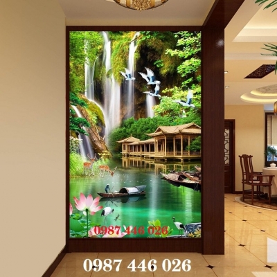 Gạch ốp tường tranh tranh trí 3d đẹp