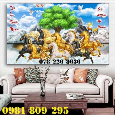 Gạch tranh 3d mã đáo thành công , gạch trang trí