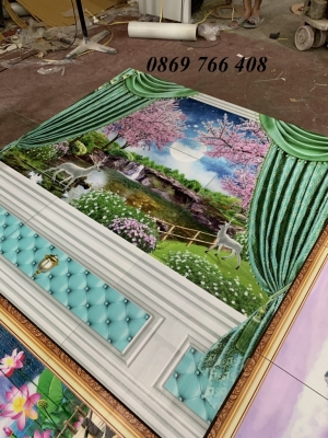 Gạch tranh 3D-tranh trang trí 3D