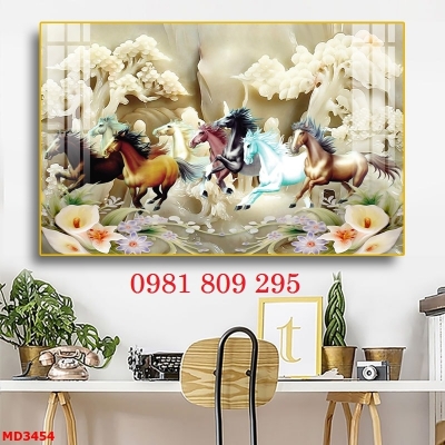 Tranh gạch ngựa 3d  , tranh 3d cao cấp