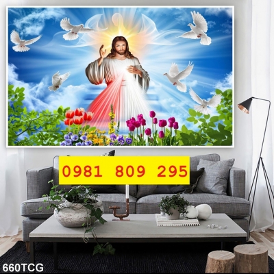 Gạch tranh công giáo , tranh chúa 3d