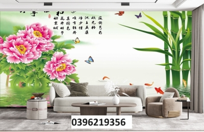 Tranh gạch tre trúc đẹp