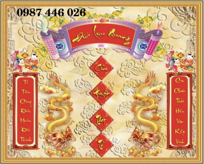 Tranh gạch men phòng thờ HP0822