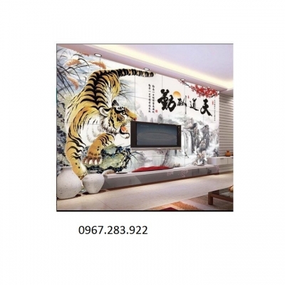 Tranh 3D- Tranh gạch hổ rừng