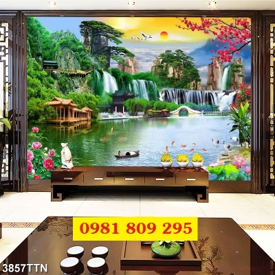 Tranh gạch 3d cảnh thiên nhiên - tranh gạch 3d