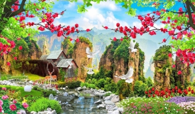 Tranh gạch men phong cảnh