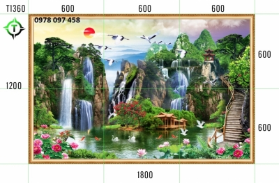 Tranh gạch men phong cảnh hữu tình