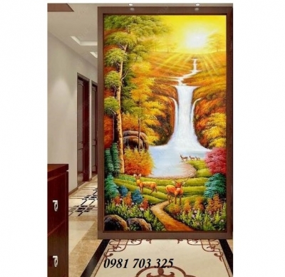 Gạch tranh mùa thu đẹp 3D