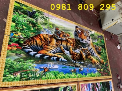 Tranh hổ - tranh gạch 3d con hổ