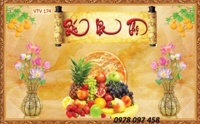 Tranh ốp phòng thờ gia tiên- tranh câu đối