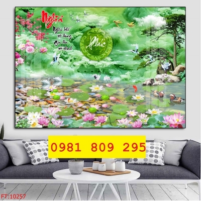 Gạch tranh 3d , tranh gạch phòng khách