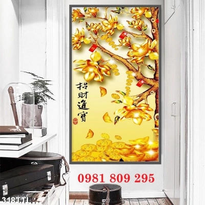 Gạch in tranh phòng khách 3d đẹp