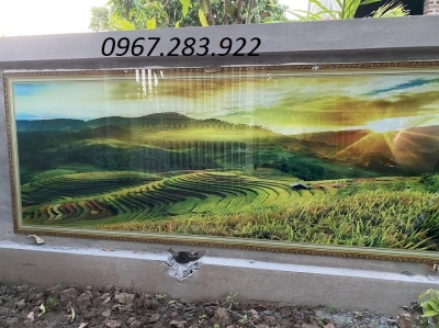 Tranh phòng khách 3d- tranh gạch men