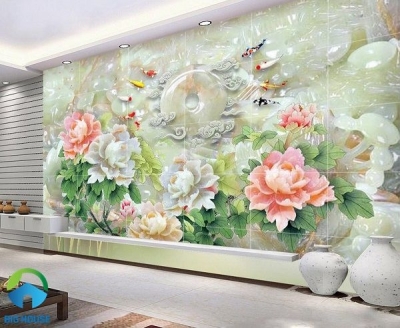 Tranh gạch men 3d hoa sứ ngọc - NBBN95