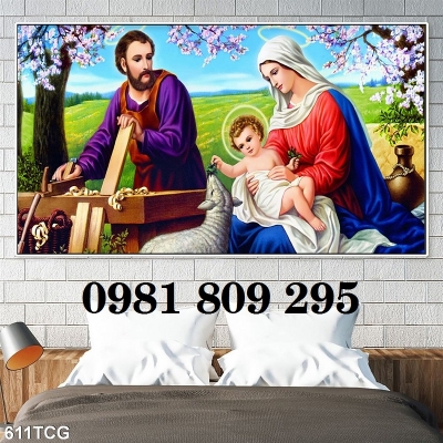 Tranh gạch men công giáo , gạch gia đình thánh gia