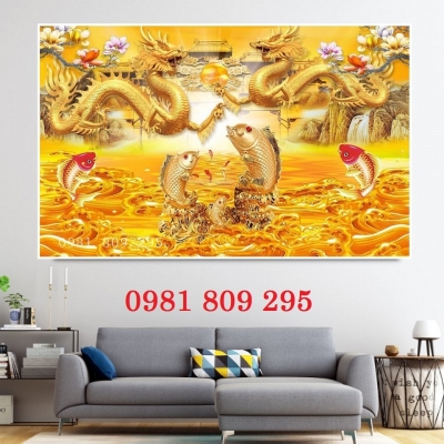 Tranh gạch 3d rồng phong thủy