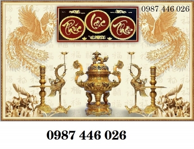 Gạch tranh hoa phòng thờ HP4272