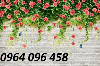 Tranh gạch 3d ốp tường hoa hồng - 7666XN