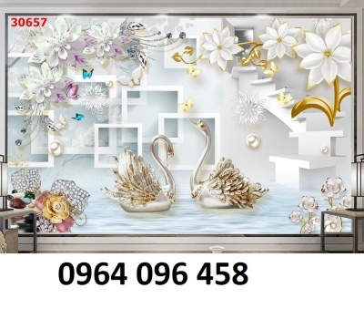 Tranh gạch 3d trang trí phòng khách - CXV43