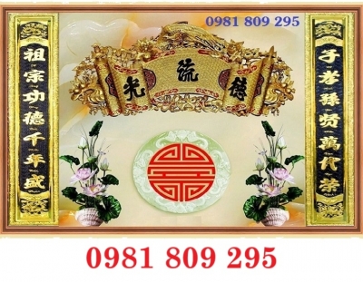 Tranh cao cấp phòng thờ đẹp , gạch tranh